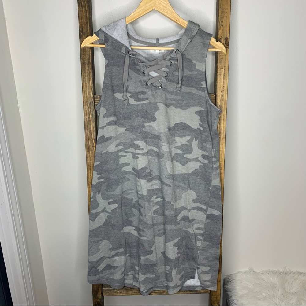 Maurices Camouflage Hooded Dress
